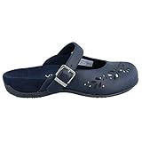 Vionic with Orthaheel Technology Rest Midway Womens Mule Mary Jane Navy Size 8