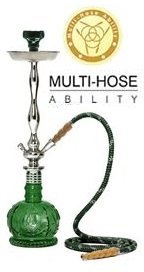 MYA SARAY ECONO THUNDER II 23â€ COMPLETE HOOKAH SET: Portable Modern Hookahs with multi hose capability from a Single Hose shisha pipe to 2 Hose, 3 Hose, or 4 Hose narguile pipes (Pink Hookah)