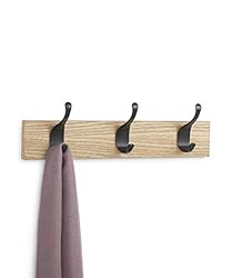 Amazon Basics Wall Mounted Modern Coat Rack, 3