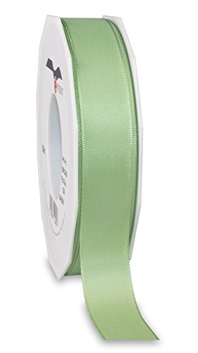 Praesent - Europa Taffeta Ribbon Pastel Green 25 mm width, 50 m length