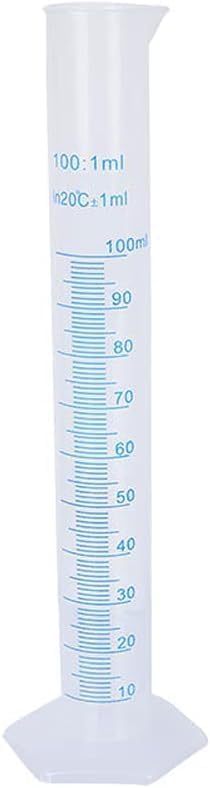 1PC 100ml Plastic Graduated Cylinder - Transparent