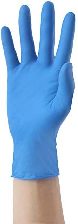 Disposable Gloves Nitrile Gloves PVC Gloves Midori Safe Food Processing Powderless Powderless Food Grade Gloves Household Latex-Free Blue(L)