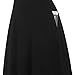 oxiuly Women Casual Dress Round Neck Soft Cotton Floral A-Line Midi Summer Dresses with Pockets OX262