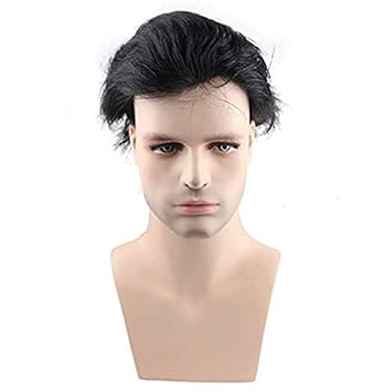 Ekan Human Hair Toupee Men Wigs Toupee To Cover Baldness Easily