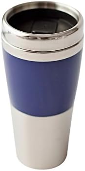 Double Wall Stainles Steel Synergy Tumbler with Cobolt Blue Color Acrylic Band, 16 oz