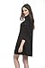 Women's Basic Tunic Casual Short Dress, Long Sleeves, Turtle Neck