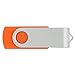 VICFUN 10 Pack 16GB USB Flash Drives USB 2.0 16GB Flash Drive Swivel USB Memory Stick Thumb Drive,Orange