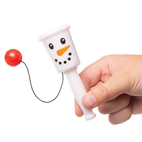 Baker Ross Snowman Click and Catch Games, Christmas Arts and Crafts (Pack of 5)