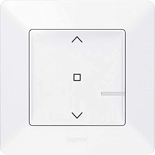 Legrand, Valena Life with Netatmo Wireless Wall Transmitter Roller Shutters, Control of Radio Roller Shutter Switches, Local Control or via App or Voice Assistant (Alexa, Siri, ..), incl. Battery, 752191