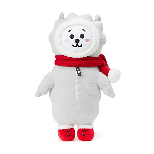 LINE FRIENDS BT21 Official Merchandise RJ Character Winter Standing Plush Toy Doll 16 inches