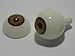 Pair of Realistic Acrylic Eyes for Halloween Props, Masks, Dolls or Bears (Light Brown 26mm)