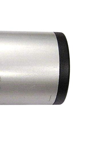 2pcs Pack: 2 3/4 Inch Round Black Plastic End Cap (for Hole Size from 2 1/2 to 2 11/16, incl. 2 5/8 inches), Tube Pipe Insert, Cover for Steel Fence Post, Furniture Finishing Tubing Plug