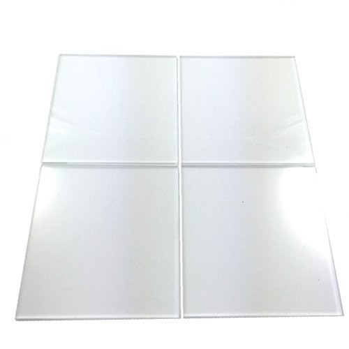 Clear Square Mosaic Wall Tiles - Pack of 10-11cm x 11cm