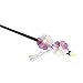 FINGER LOVE Glittered Gradient Flowers Acrylic Hair Stick with Pearl Tassels (Purple)