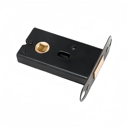 TOP-VIGOR 1Pcs 55mm Tubular Mortice Latch Lock with Door Stopper, Mute Door Latch Sprung for Internal Doors, Lever Door Handles