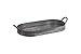 Creative Co-Op Oval Galvanized Metal Tray with Handles