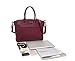Laptop Bag for women, Women Shoulder Bag Briefcase with Multi-pockets for 15.6 inch Laptop by IAITU,Dark Purple