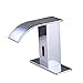Gangang Touchless Bathroom Sink Faucet Motion Sensor Hands Free Automatic Commercial Vanity Water Faucets with Temperature Control Hot & Cold Mixing Valve Chrome