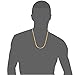 Jstyle Stainless Steel Mens Necklace Snake Chain Necklace 6mm 20-30 Inch Gold-tone