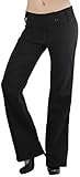 ToBeInStyle Women's High Waist Boot-Cut Dress Pants - Black - Small