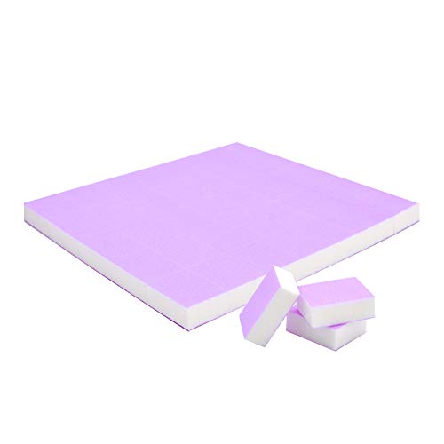 Tachibelle 150 pcs Premium Made in Korea Purple Mini Buffer Blocks Double-Sided