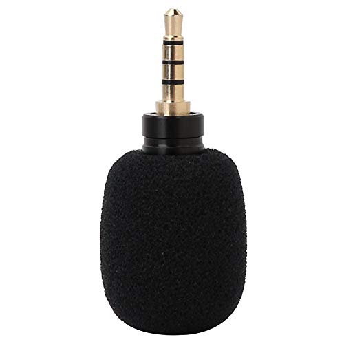 EBTOOLS Microphone For Laptop - 3.5mm Microphone Replacement for Cell Phone,Mini Microphone Portable 3.5mm Jack Plug Replacement for Mobile Smart Phone EY-630A(Four Pole)