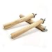 Bird Cage Accessories-Bird Perch-Bird Stand-Natural Wood Perch 3-Piece Set for Birds