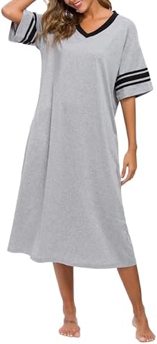 women turning leaves soft modal flowy night dress reviews LASCANA Women's Flowy Satin Nightgown - White
