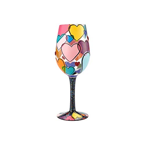 Love is All Around Wine Glass - Image 3