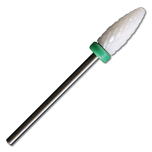 C & I Left Handed Ceramic Flame Drill for Electric Nail Drill Machine (Grit Coarse)