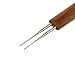 Homyl 7 Pieces Bamboo Hair Weaving Crochet Needles Hooks Dreadlock Tool Set 0.5mm