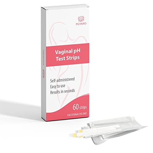 [60 Pack] PGYARD Vaginal Health pH Test Strips, Feminine pH Test, Value ...