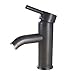 Greenspring Oil Rubbed Bronze Bathroom Faucet Single Hole Single Handle for Sink Lavatory Vanity Bath Commercial Modern Faucets Deck Mount Mixer Tap Supply Line