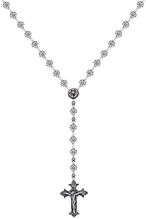 Crucifix Cross Rosary Necklace