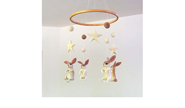 bunny rabbit cot mobile