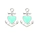 Oaonnea 20 Pack New Enamel Stud Earrings Set for Teen Girls Heart Unicorn Women Multicolor Earrings