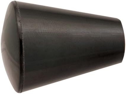 3/4 dia., 10-24 thds., Oval/Tapered Plastic Knob w/Black Brass Insert (1 Each)