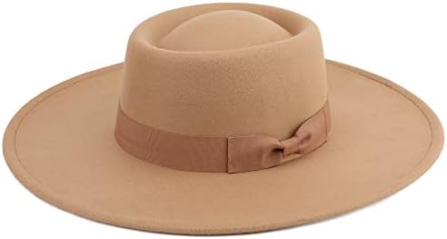 GIGI PIP Women\'s Wool Fedora in Mustard with Brown Band Gigi Pip  main image 4