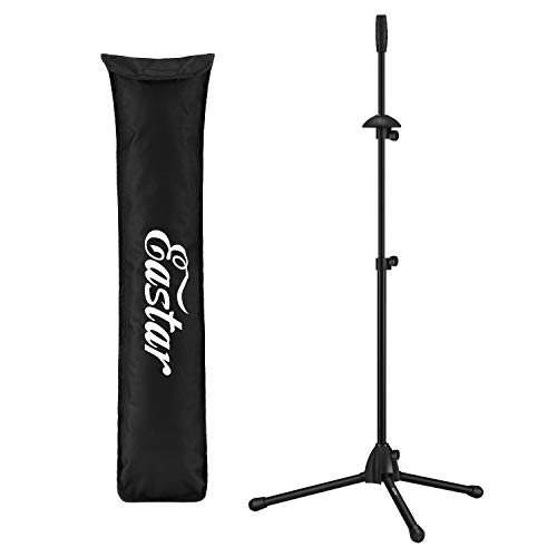 Eastar EST-002 Tenor Bass Trombone Stand Portable Adjustable Regular Stand Black Finish with Bag