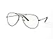 Gravity's Non-Prescription Premium Aviator Clear Lens Glasses - Black