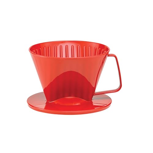 Harold Import Co 2661RD HIC Kaffeefilterkegel, Kunststoff, rot