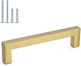 LONTAN 10 Pack Gold Cabinet Handles 160mm Brushed Brass 173mm 12mm view 2