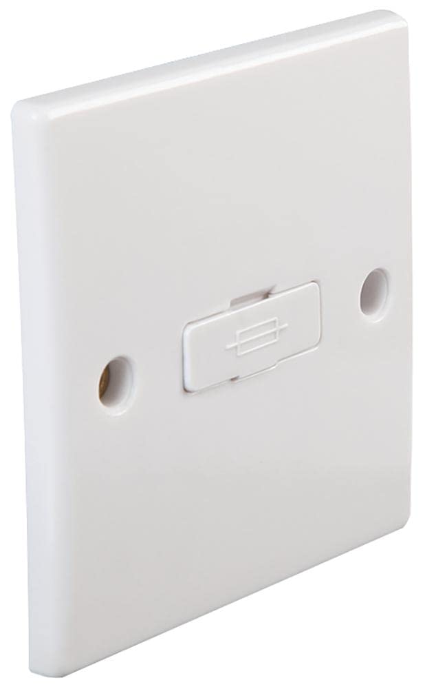 PRO ELEC PEL01411 13A Rounded Edge Unswitched Fused Connection Unit