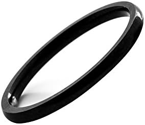 Canaan Jewelers Thin Titanium Steel Glossy Rings (10)