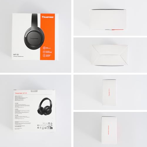 truefree Bluetooth 6.0 Wireless Headphones, Headphones with Active Noise Cancellation, On-Ear Headband, 125H Autonomy, Fast Charging, EQ Customizable via App, Multipoint Connection
