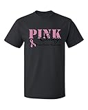 P&B Men's Pink Strong Breast Cancer Awareness T-shirt