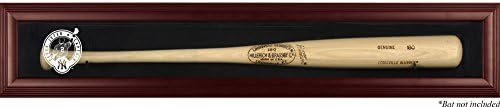 New York Yankees Derek Jeter Jersey Retirement Baseball Bat Display Case - Mahogany Frame