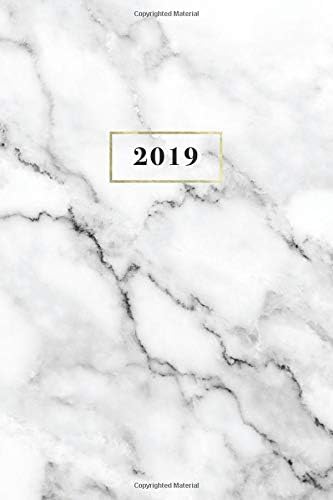 2019: Weekly Monthly Planner Organizer | 6x9 | Marble + Gold (12-Month Planner) (Volume 1) Paperback – August 25, 2018
