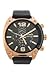Diesel Dz4297 Chronograph Black Textured Leather Strap Watch Watch For Men