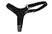 Detachable Shoe Straps - To Hold Loose High Heeled Shoes, Wedges and Flats (Black Suede Classic Velcro)